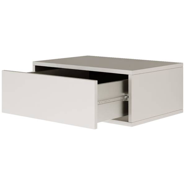 Table de chevet suspendue Framme Blanc - Hauteur : 20 cm