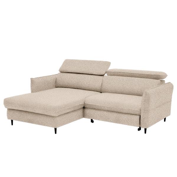 Ecksofa Rimar mit Schlaffunktion Webstoff Gleni: Beige
