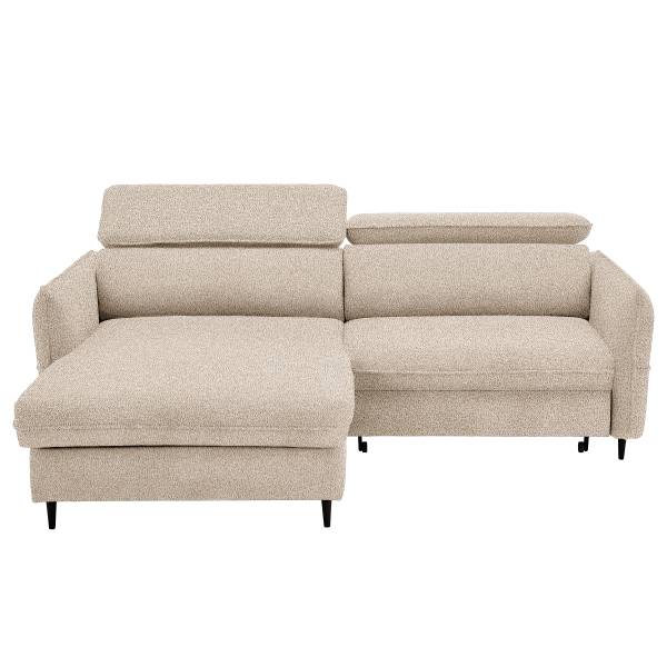 Ecksofa Rimar mit Schlaffunktion Webstoff Gleni: Beige