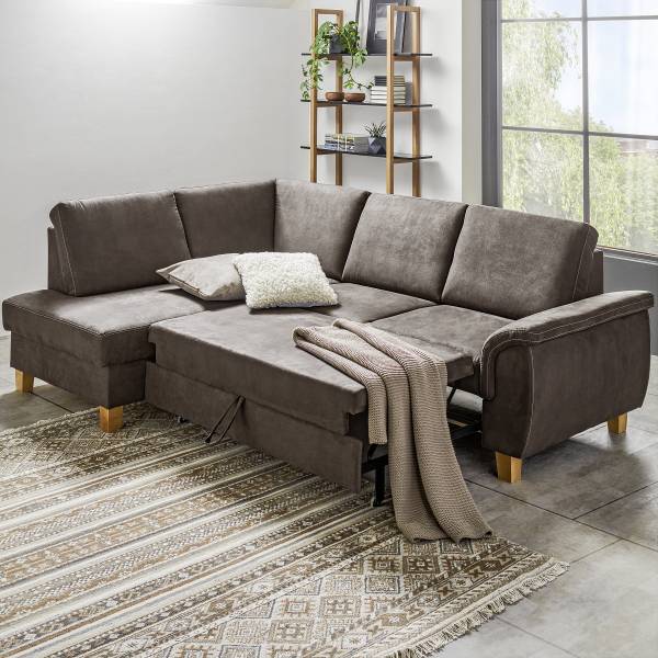 Ecksofa Turna mit Schlaffunktion Schlaffunktion davorstehend rechts