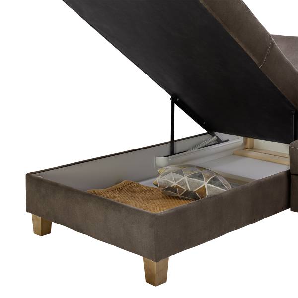 Ecksofa Turna mit Schlaffunktion Schlaffunktion davorstehend rechts