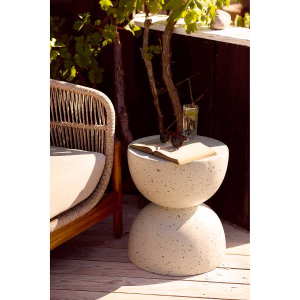 Table d'appoint Tirakt Fibre de verre - blanc