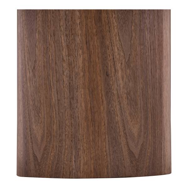 Table basse Panyum Céramique / placage bois véritable - décor marbre blanc / frêne foncé