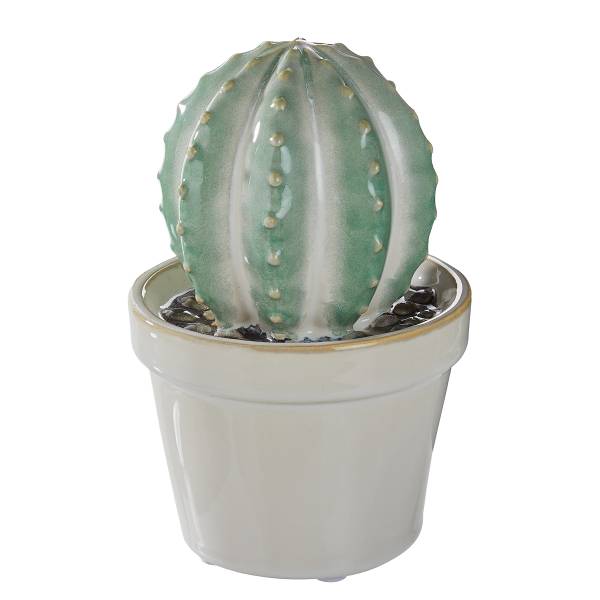 Deko Kaktus CACTUS Steinzeug - Grün