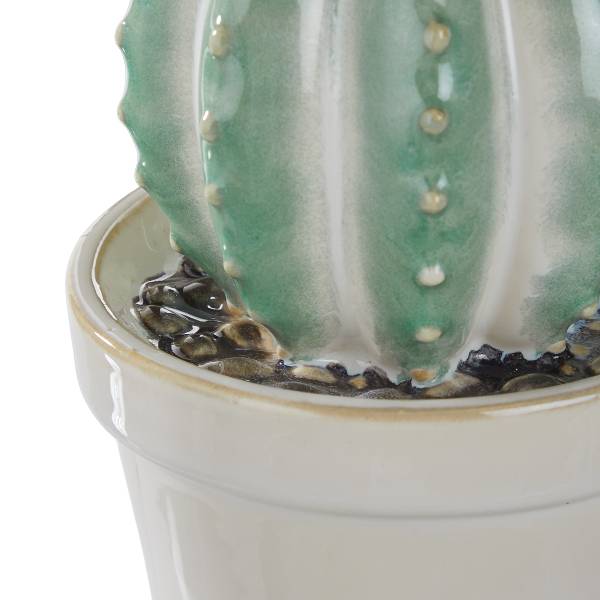 Deko Kaktus CACTUS Steinzeug - Grün
