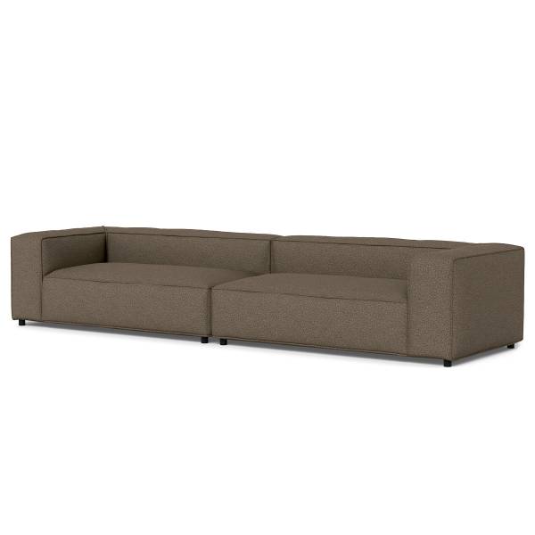 4-Sitzer Sofa MIKO Bouclé Stoff Coletta: Taupe