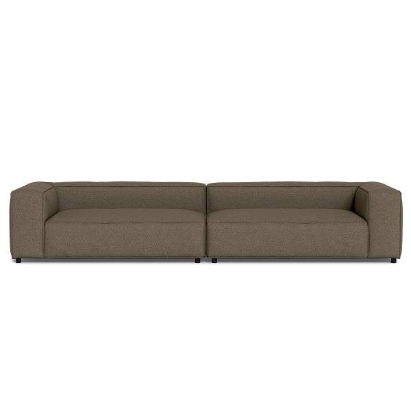 4-Sitzer Sofa MIKO Bouclé Stoff Coletta: Taupe
