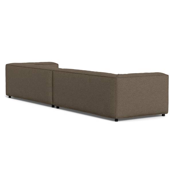 4-Sitzer Sofa MIKO Bouclé Stoff Coletta: Taupe