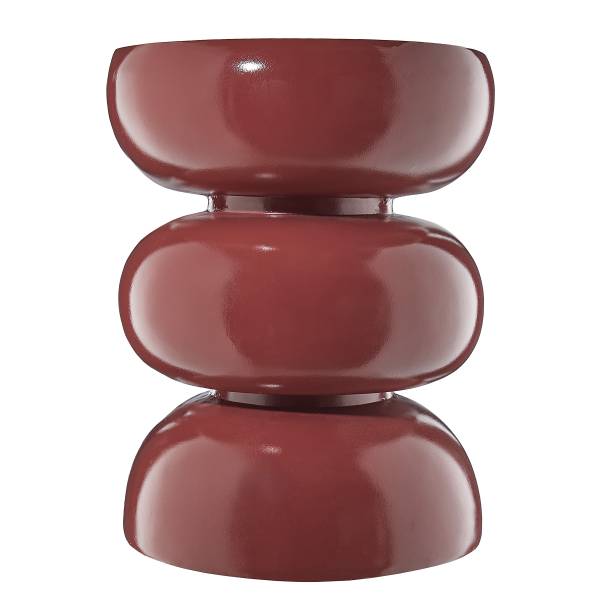 Pouf PIECES MGO - Marrone rosso