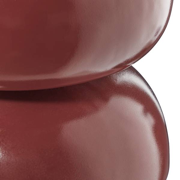 Pouf PIECES MGO - Marrone rosso