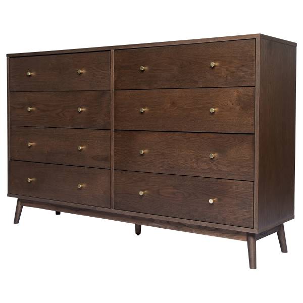 Sideboard Panjun Echtholzfurnier - Eiche Dunkel