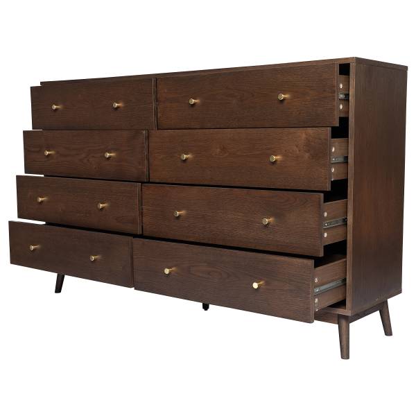 Sideboard Panjun Echtholzfurnier - Eiche Dunkel