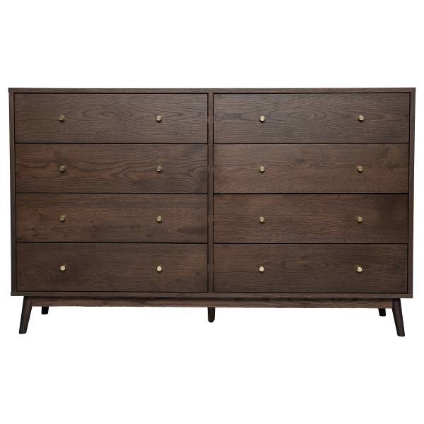 Sideboard Panjun Echtholzfurnier - Eiche Dunkel