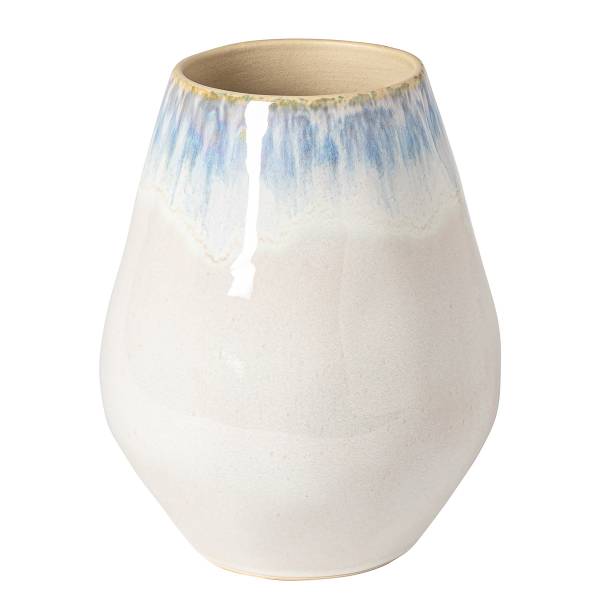 Vase Brisa Typ B Keramik - Weiß / Blau