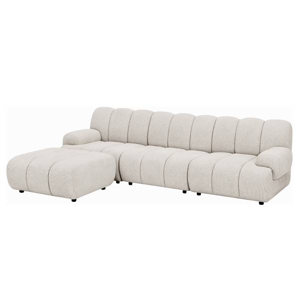 Modulares Ecksofa Nomor 275 cm Ottomane davorstehend links