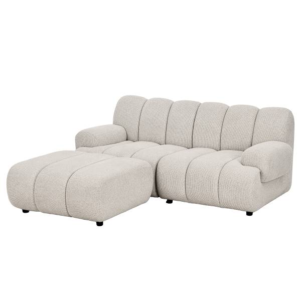 Modulares Ecksofa Nomor 190 cm Ottomane davorstehend links