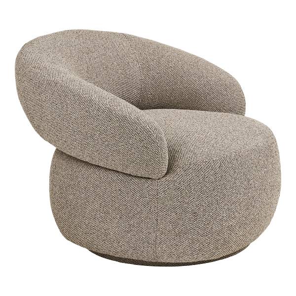 Fauteuil lounge Herav Beige - Polyester - 88 x 72 x 83 cm