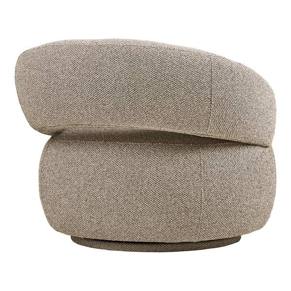 Fauteuil lounge Herav Beige - Polyester - 88 x 72 x 83 cm