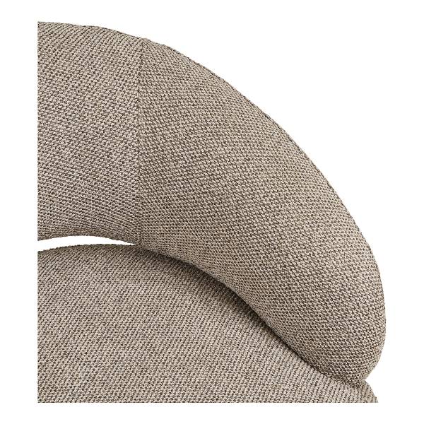 Fauteuil lounge Herav Beige - Polyester - 88 x 72 x 83 cm