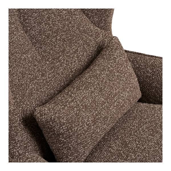Poltrona girevole Tohie Marrone - Poliestere - 76 x 90 x 88 cm