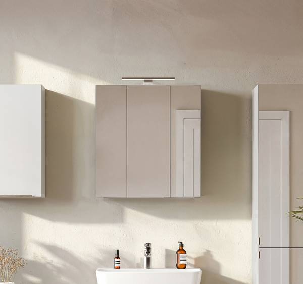 Beleuchteter Spiegelschrank Moleires Matt Weiß