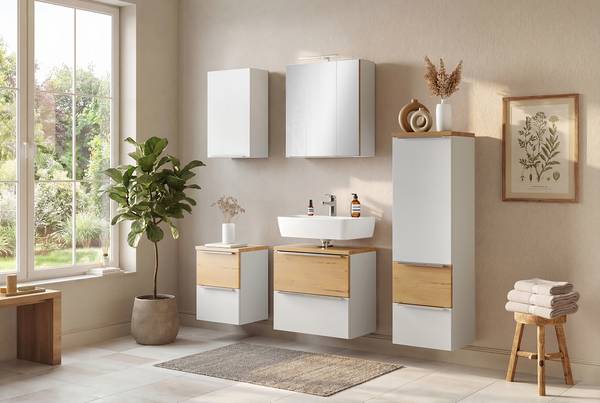 Beleuchteter Spiegelschrank Moleires Matt Weiß