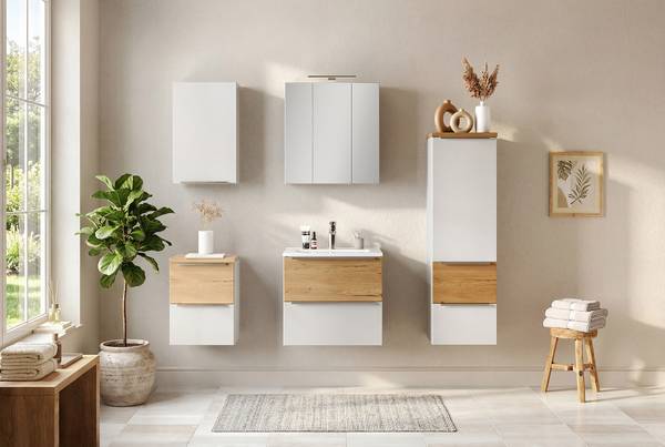 Beleuchteter Spiegelschrank Moleires Matt Weiß