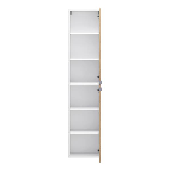 Hochschrank Moleires Spiegelfront Matt Weiß