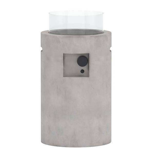 Braciere da giardino Edid alto Grigio - Acciaio - 40 x 75 x 40 cm