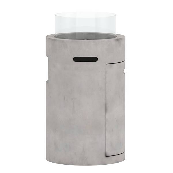 Braciere da giardino Edid alto Grigio - Acciaio - 40 x 75 x 40 cm