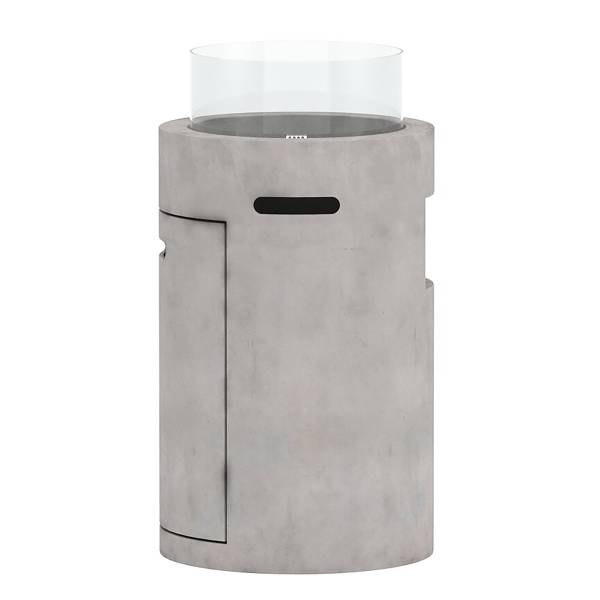 Braciere da giardino Edid alto Grigio - Acciaio - 40 x 75 x 40 cm