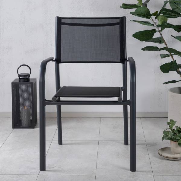 Tuinstoel Atga set van 2 aluminium