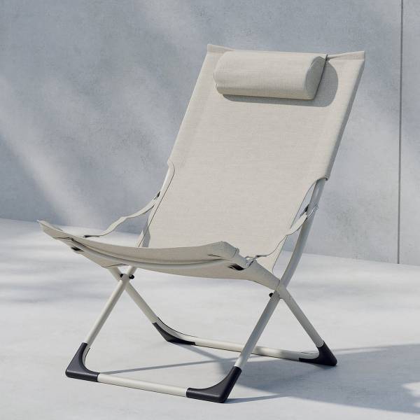 Chaise de camping Levko acier