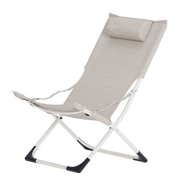 Chaise de camping Levko acier