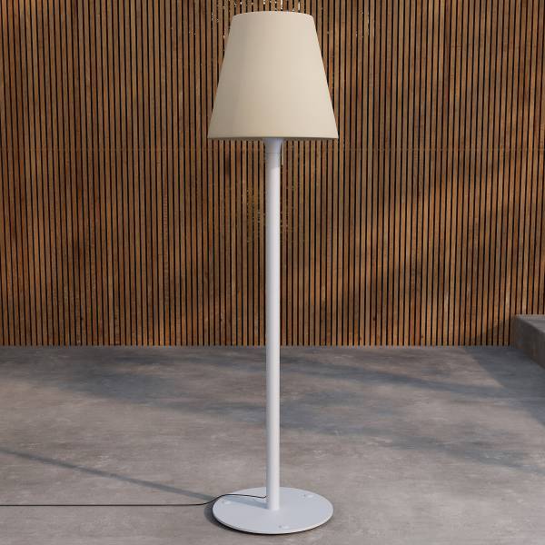 Stehleuchte Fuina Blau - Stahl - Polyethylen - 50 x 187 x 50 cm