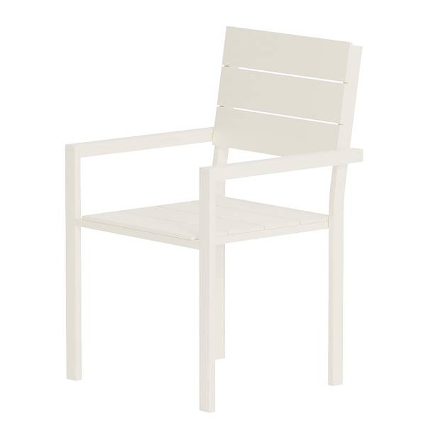Lot de 2 chaises Cinli aluminium / plastique