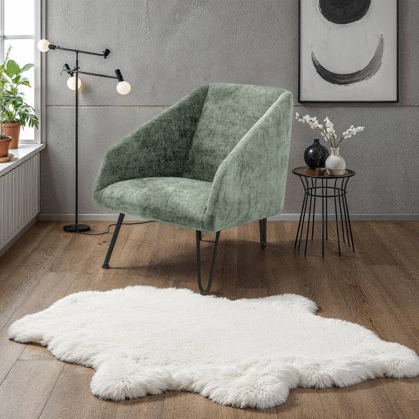 Loungesessel Mozby Samt Nalia: Ozean