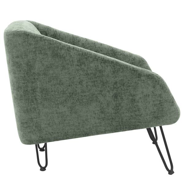 Loungesessel Mozby Samt Nalia: Ozean