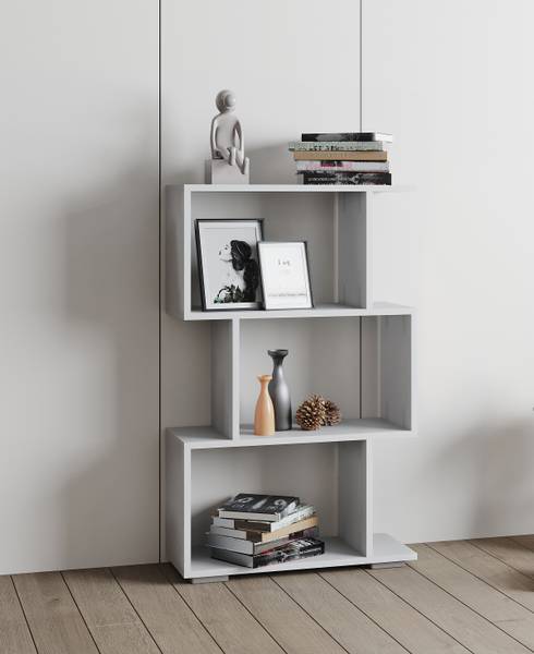 Scaffale Palusa Bianco - Altezza: 97 cm