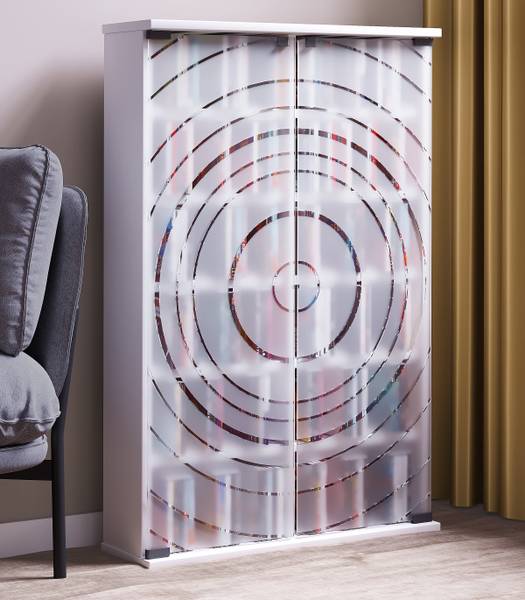 Vitrinenschrank Tilano Weiß - Breite: 60 cm