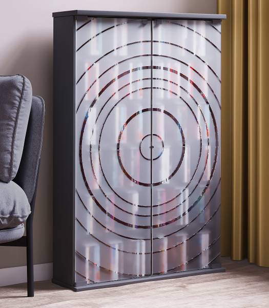 Vitrinenschrank Tilano Weiß - Breite: 60 cm