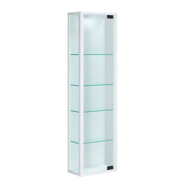 Hängevitrine Stano Mini Weiß - Ohne Beleuchtung
