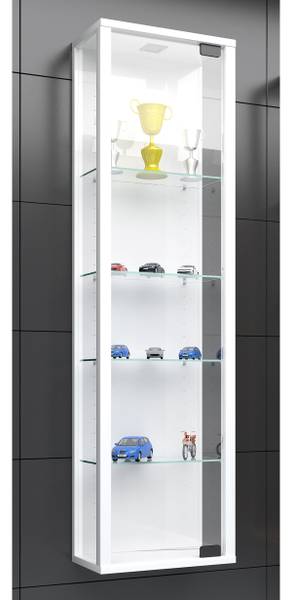 Hängevitrine Stano Mini Weiß - Ohne Beleuchtung