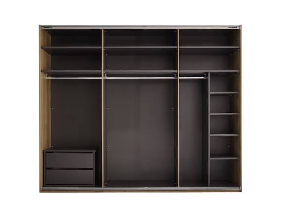 Schwebetürenschrank Mujuan Eiche Mauvella Dekor