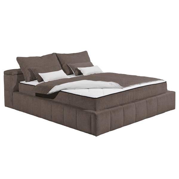 Lit rembourré Yikuan Marron foncé