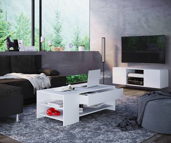 Couchtisch Tindus Weiß