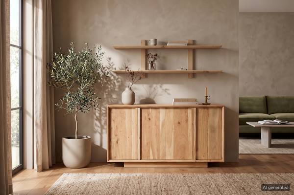 Massives Wandboard MERIVO Akazie