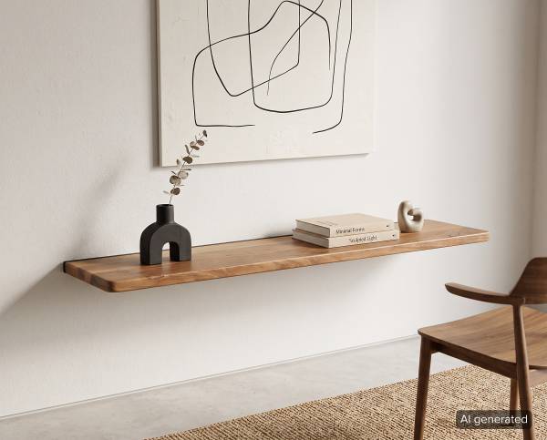 Massives Wandboard Rouri Akazie - Breite: 110 cm