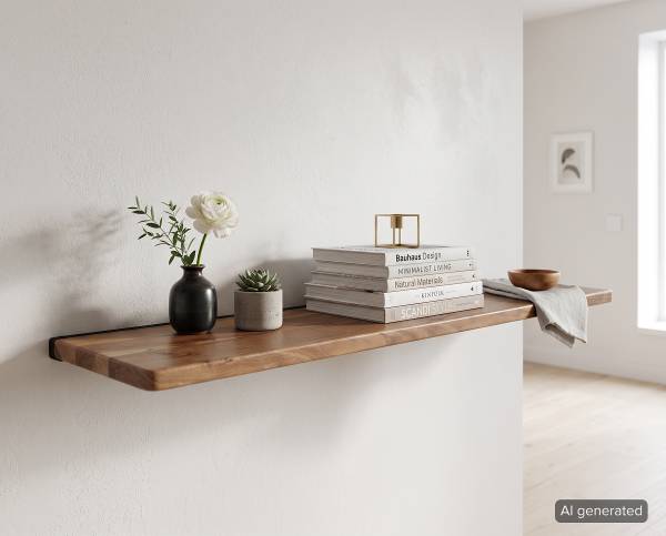 Massives Wandboard Rouri Akazie - Breite: 110 cm