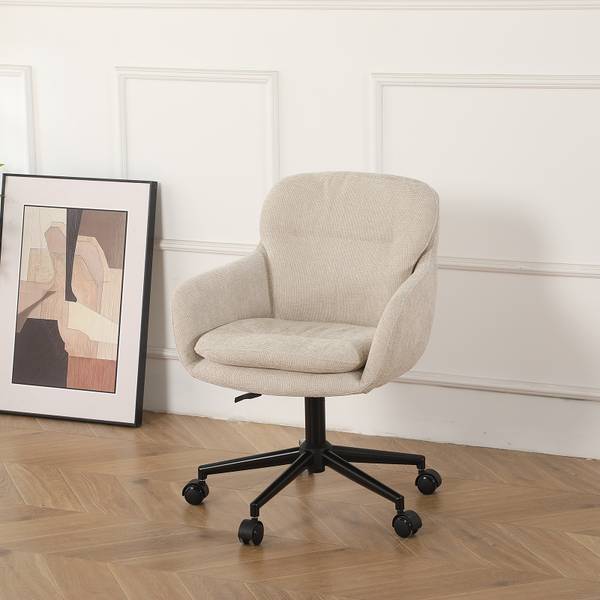 Bürostuhl MUKUL Cremeweiß
